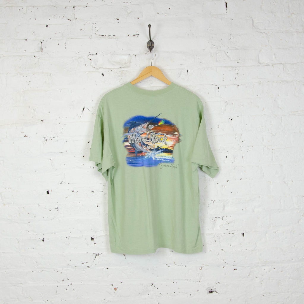 Hard Rock Cafe Cayman Island T-Shirt - Green - L