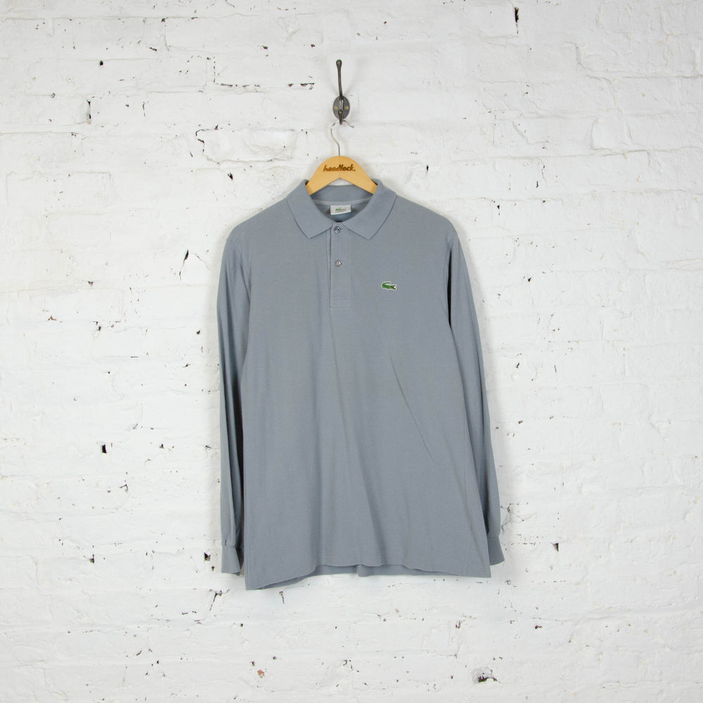 Lacoste Long Sleeve Polo Shirt - Grey - M