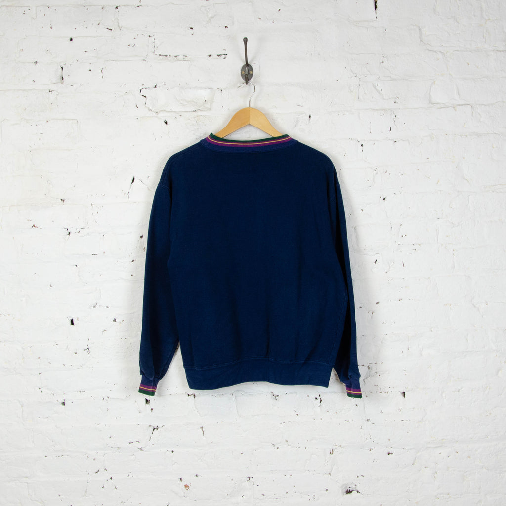 Vintage Mickey Mouse Sweatshirt - Navy - L