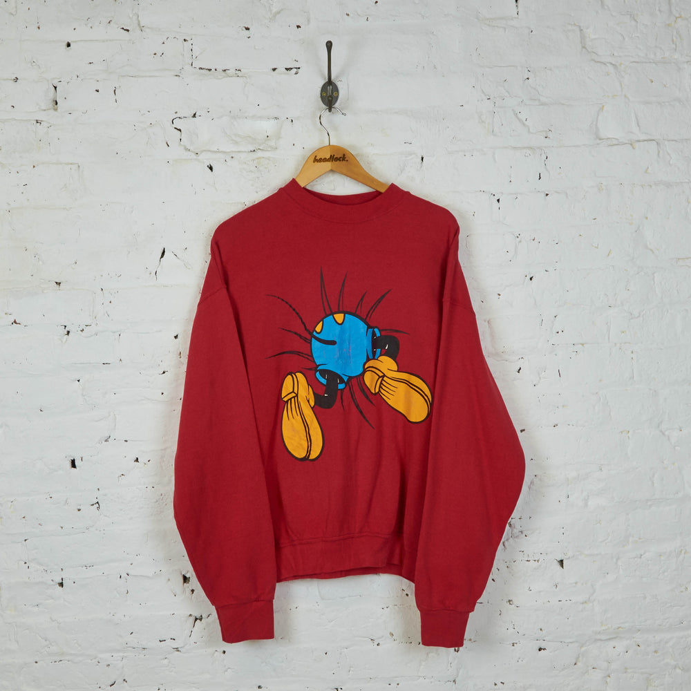 Mickey Mouse Sweatshirt - Red - XL