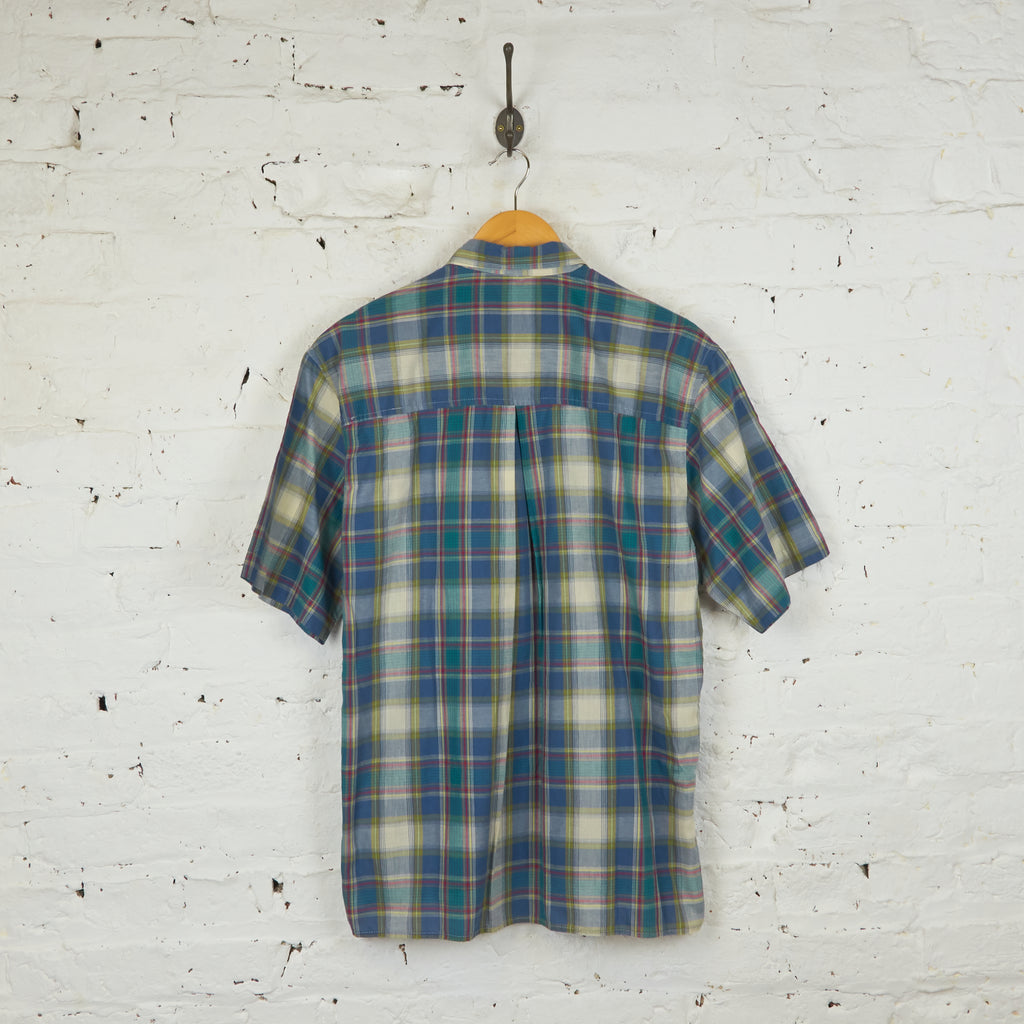Wrangler Short Sleeve Check Western Shirt - Green - S