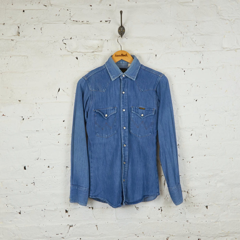Wrangler Denim Shirt - Blue - XS