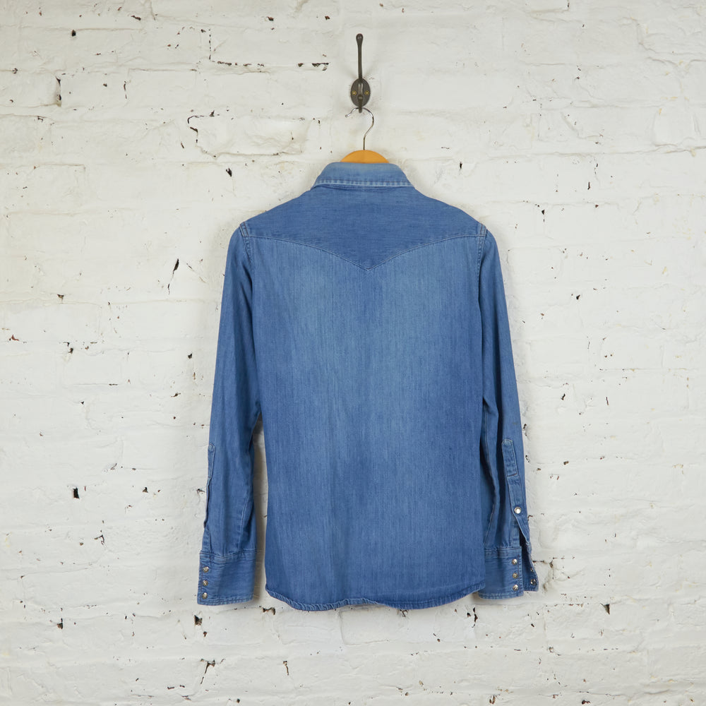 Wrangler Denim Shirt - Blue - XS