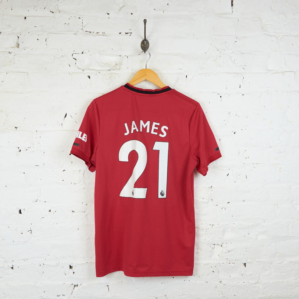 Manchester United Adidas 2019 James Home Football Shirt - Red - M