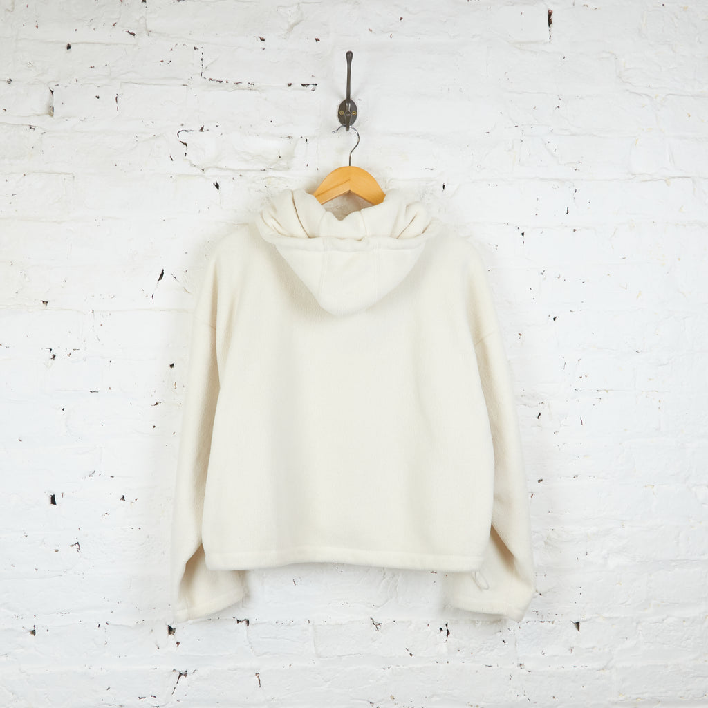 Womens Champion Cropped Hooded Fleece - White - Womens M