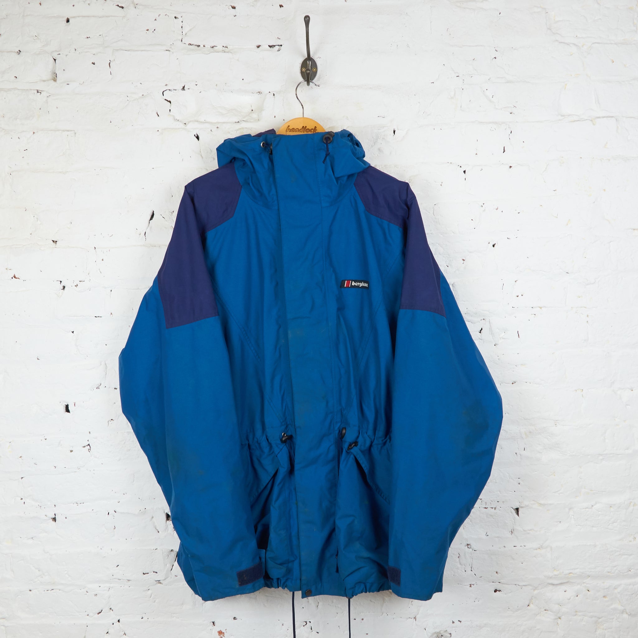 90s Berghaus MERU XLサイズ Berghaus Meru Gore Tex 90s Rain Jacket - Blue - L – Headlock
