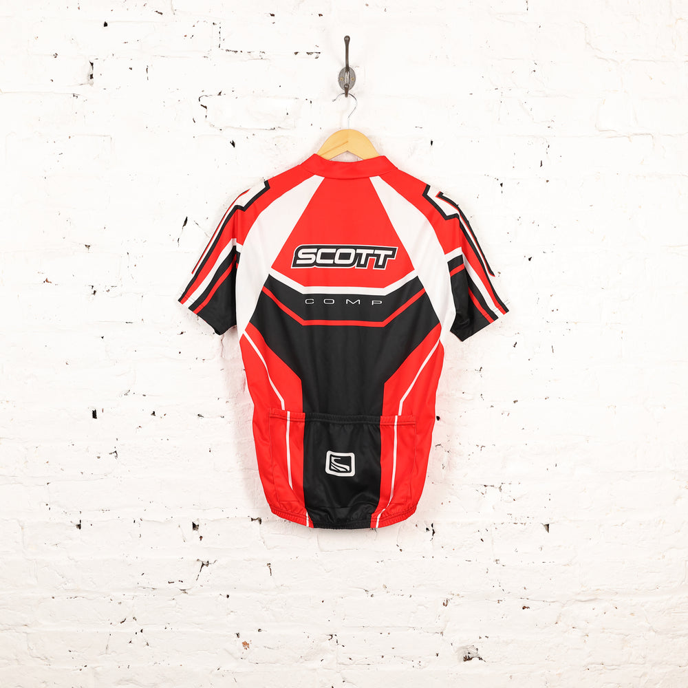 Scott Comp Short Sleeve Cycling Jersey - Red - L