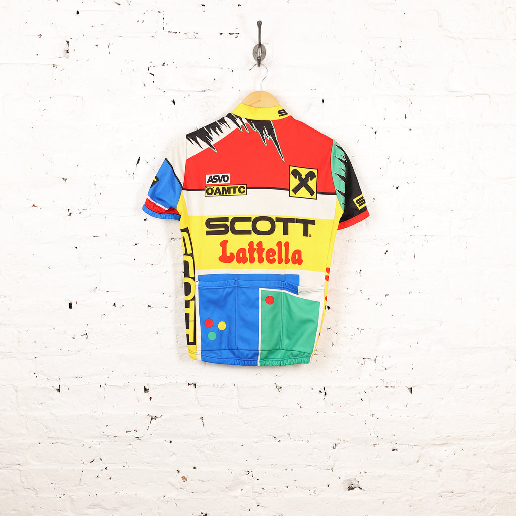 Scott Lattella Cycling Top Jersey - Yellow/Blue/Red - S