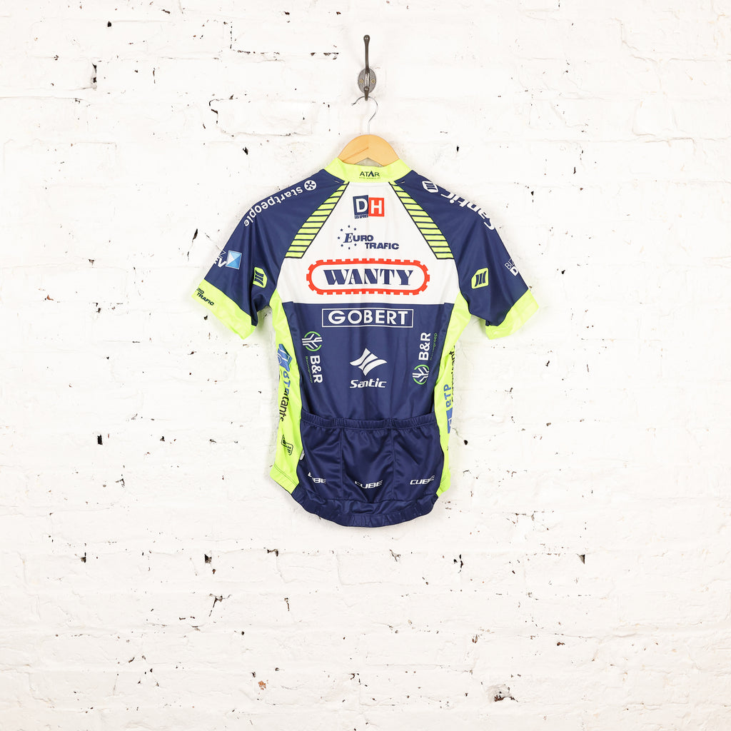 Santic Cube Wanty Cycling Top Jersey - Blue - XS