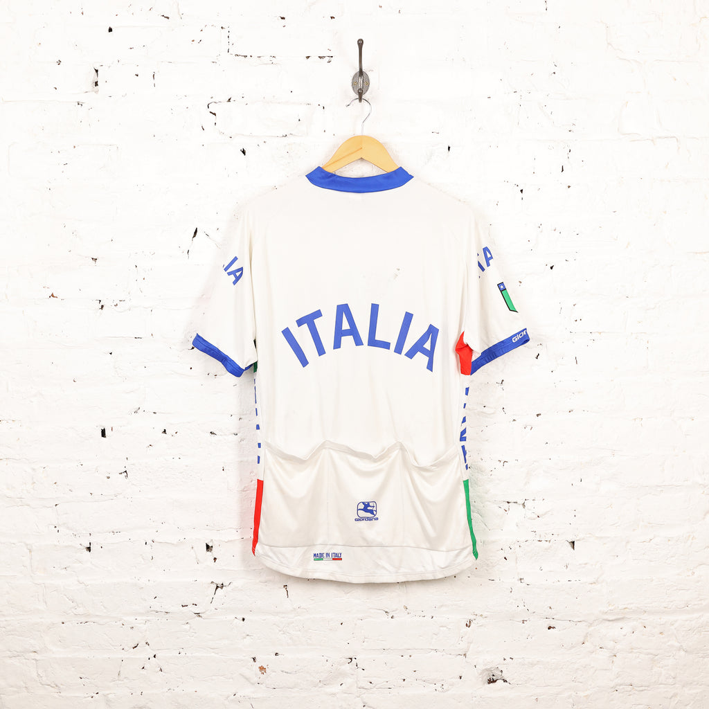 Giordana Italia Cycling Top Jersey - White - XL