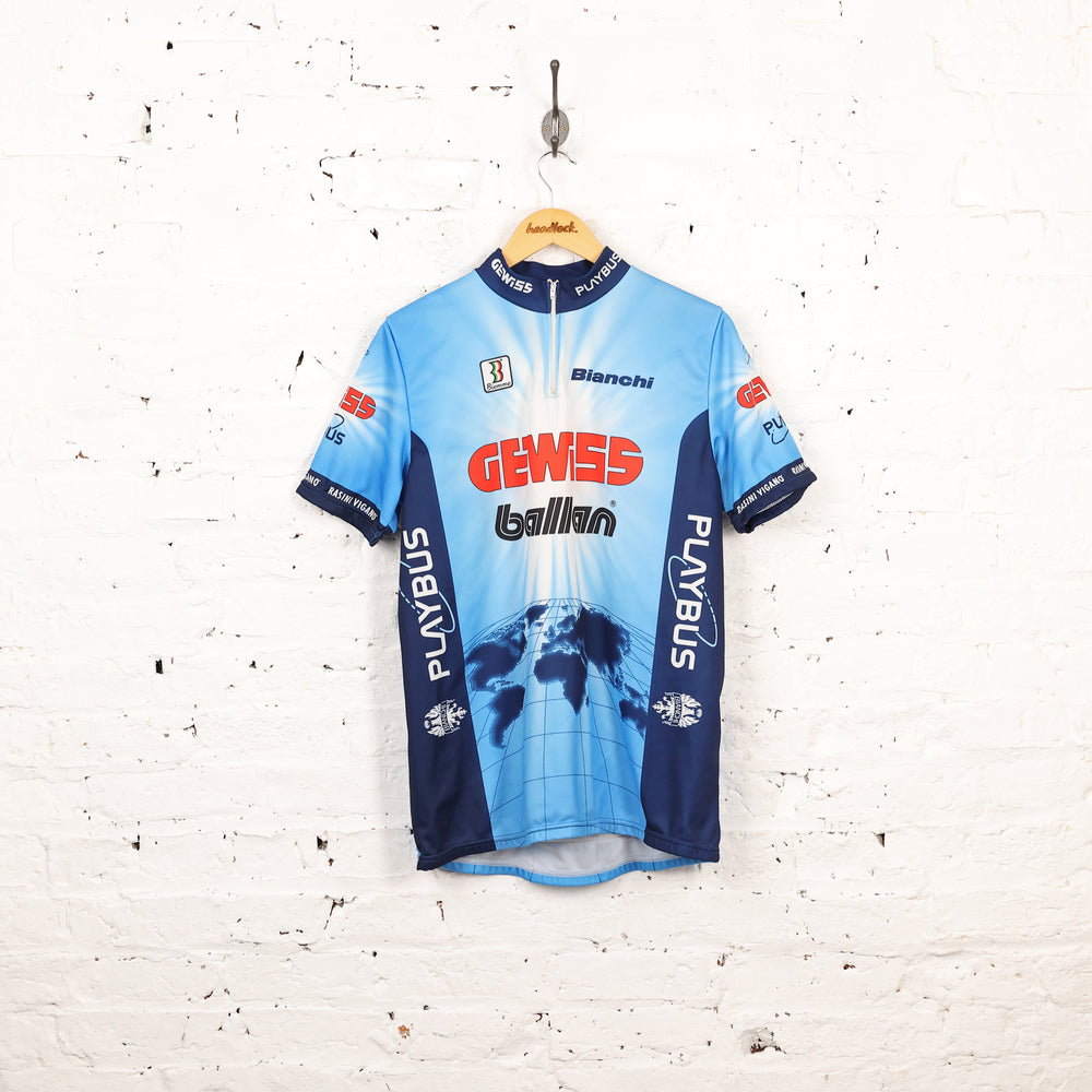 Biemme Bianchi Gewiss Ballan Cycling Top Jersey - Blue - XL
