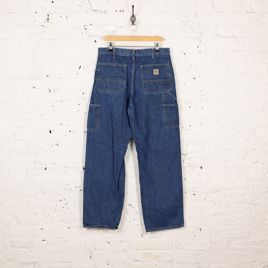Carhartt Flame Resistant Work Pants Jeans - Blue - M