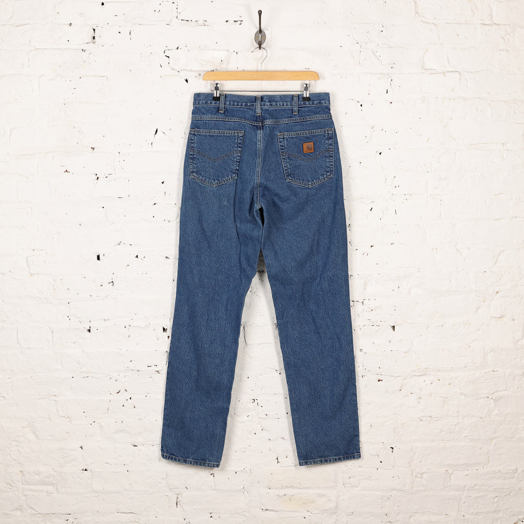 Carhartt Relaxed Fit Work Pant Jeans - Blue - M