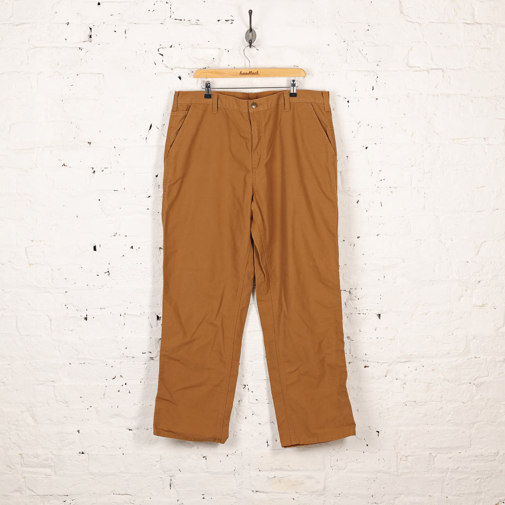 Carhartt Dugaree Fit Work Pants - Brown - XL