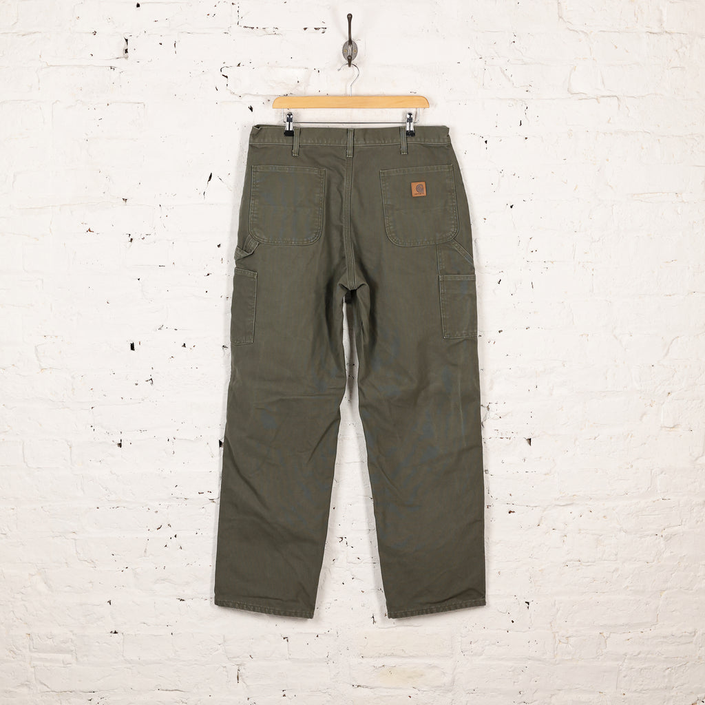 Carhartt Lined Original Dungaree Fit Pants - Green - XL