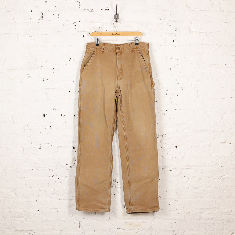 Carhartt Lined Work Pants - Brown - L