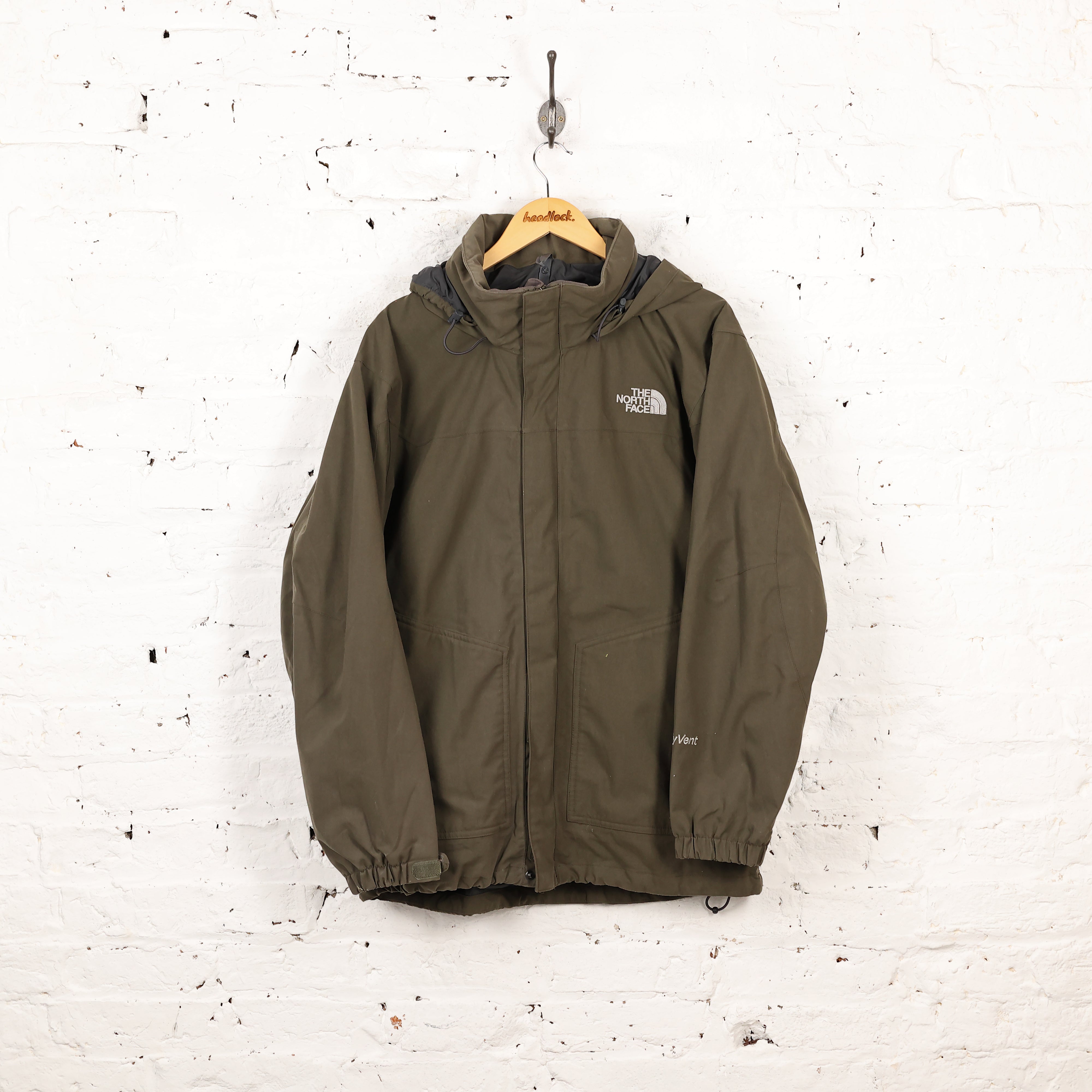 The North Face Hyvent Rain Jacket - Green - M – Headlock