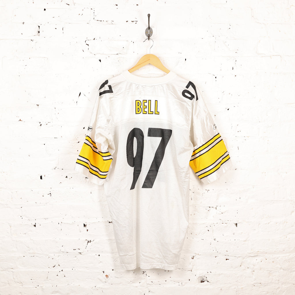 Reebok Pittsburgh Steelers Bell NFL Jersey - White - XL
