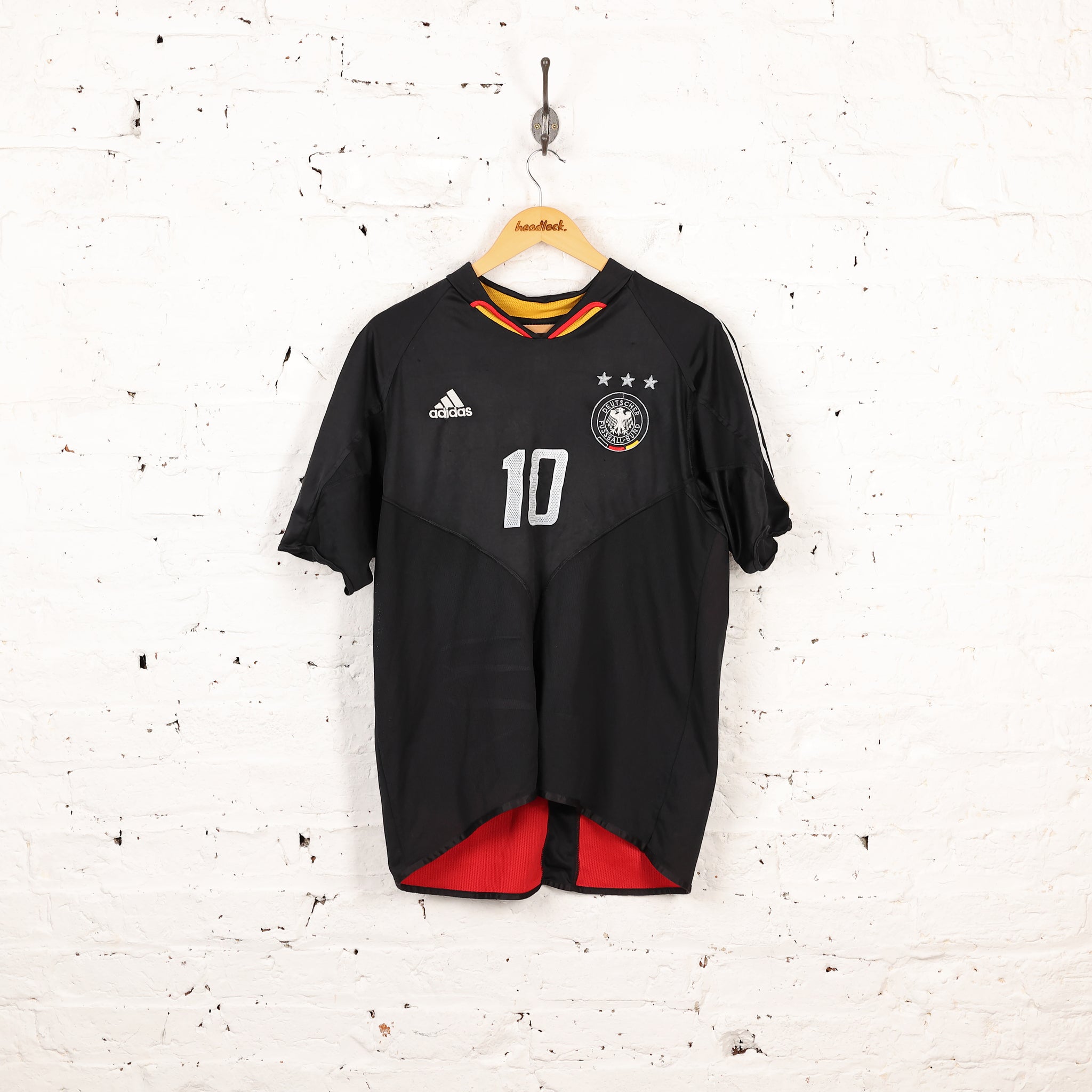 Adidas Germany 2004 Kuranyi Away Football Shirt - Black - XL