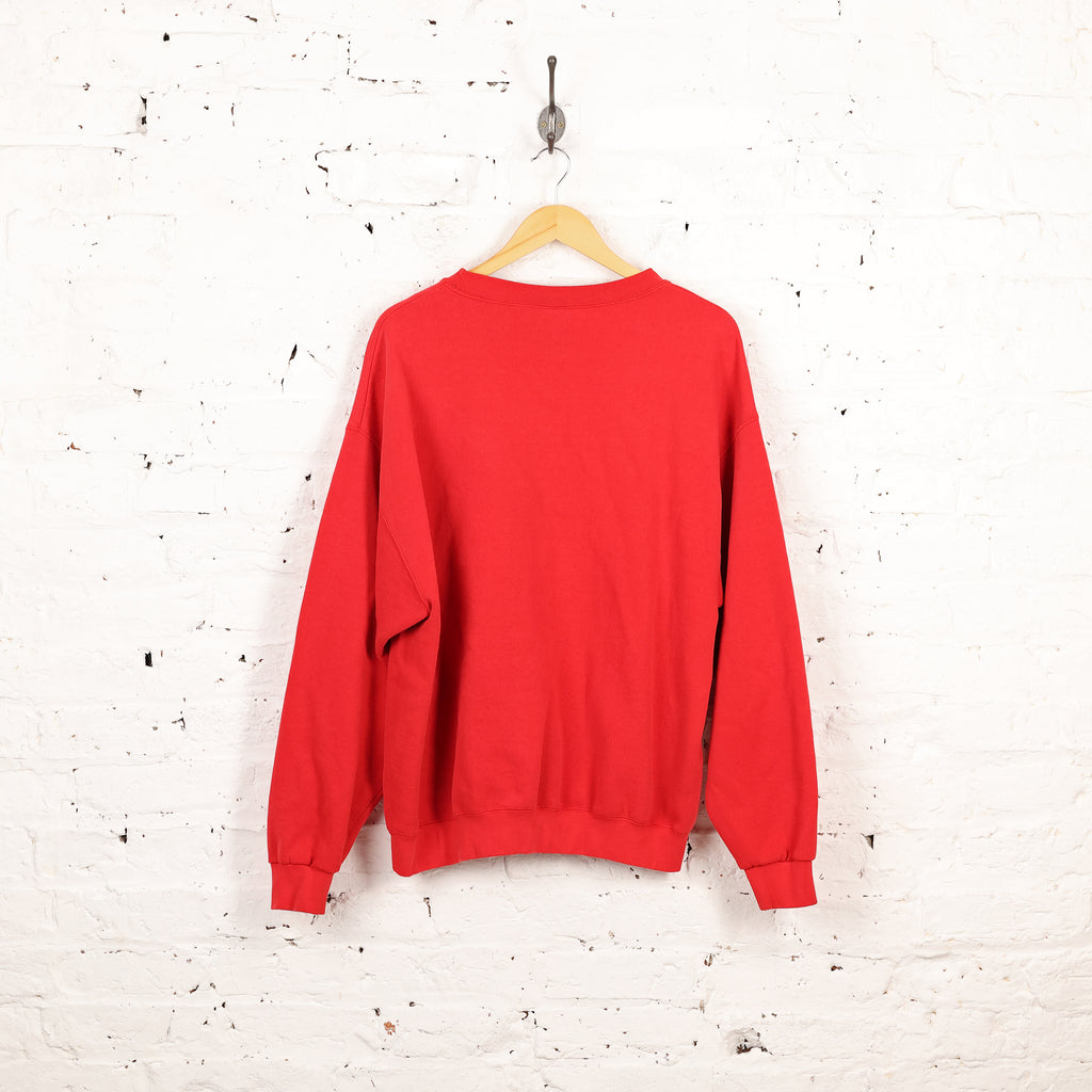 Disney Mickey Mouse Sweatshirt - Red - L