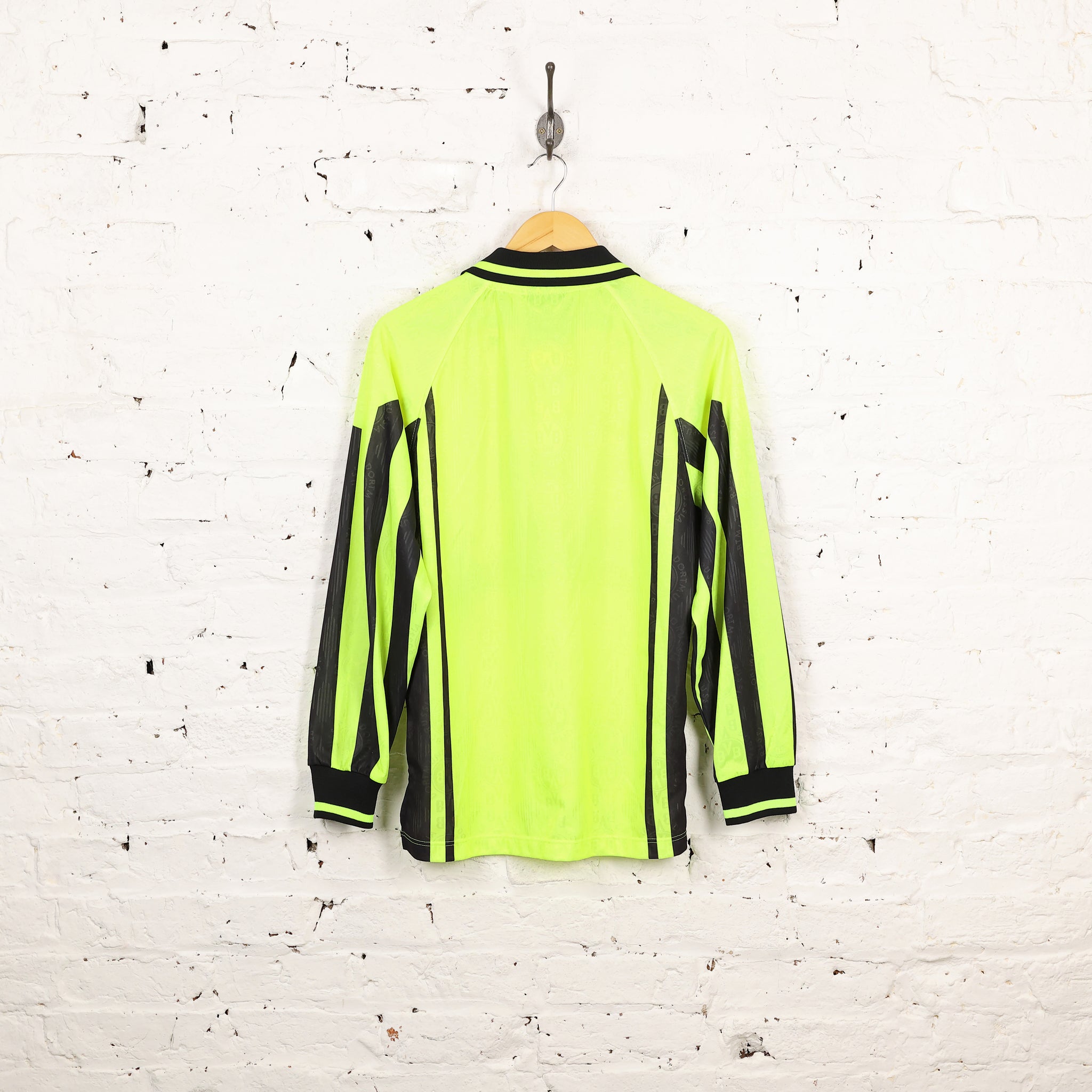 Borussia Dortmund Long Sleeve 1996 Football Shirt - Yellow - S