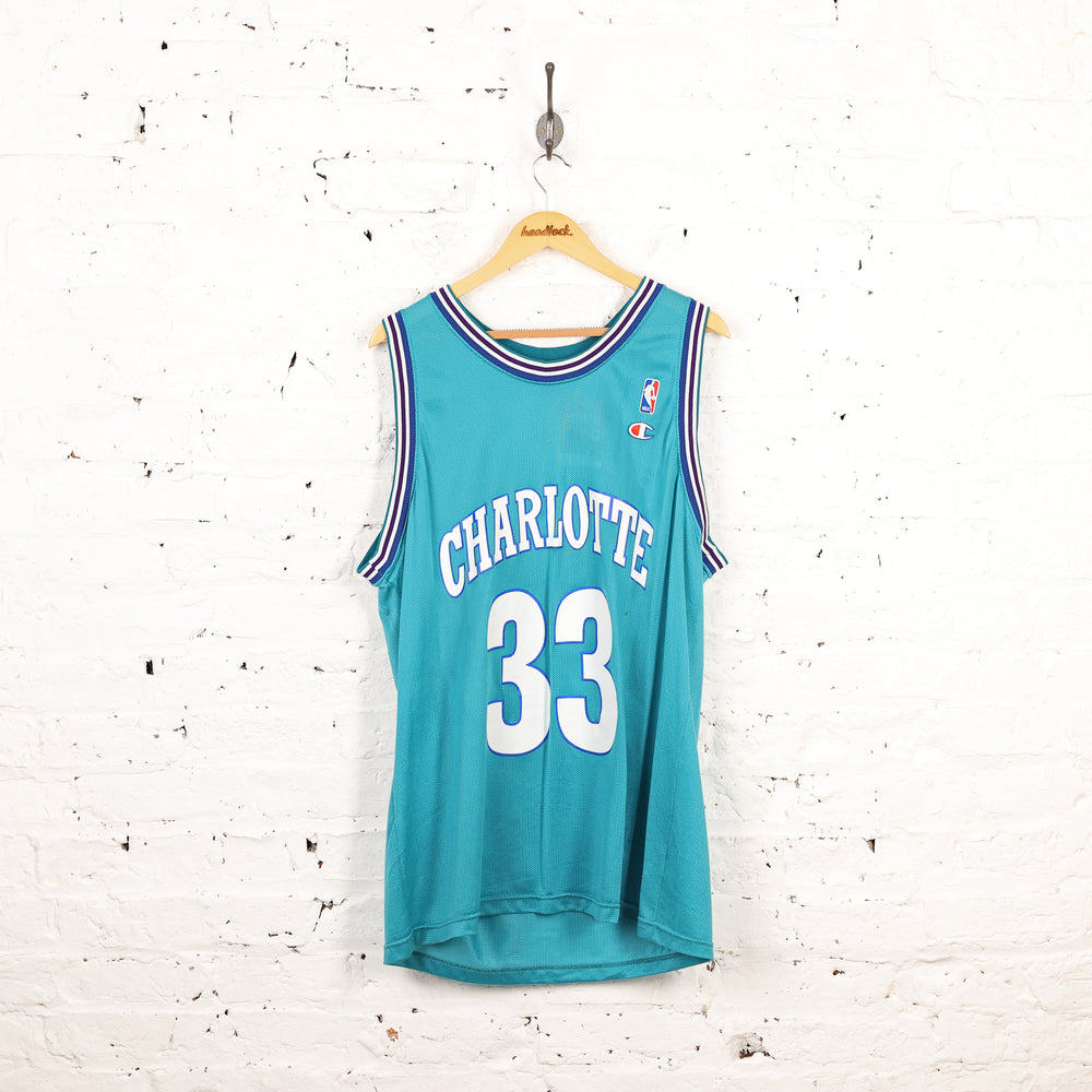 Charlotte Hornets Champion Mourning Basketball Jersey Vest - Green - XL
