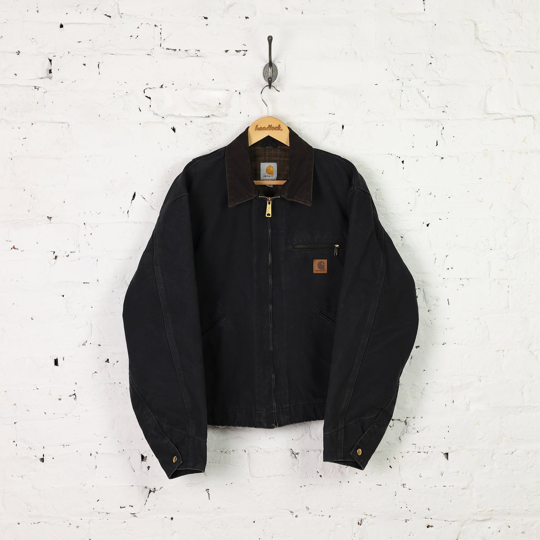 2XL Carhartt Detroit jacket ブラック Vintage Carhartt Detroit Jacket 2XL Black Blanket Lined