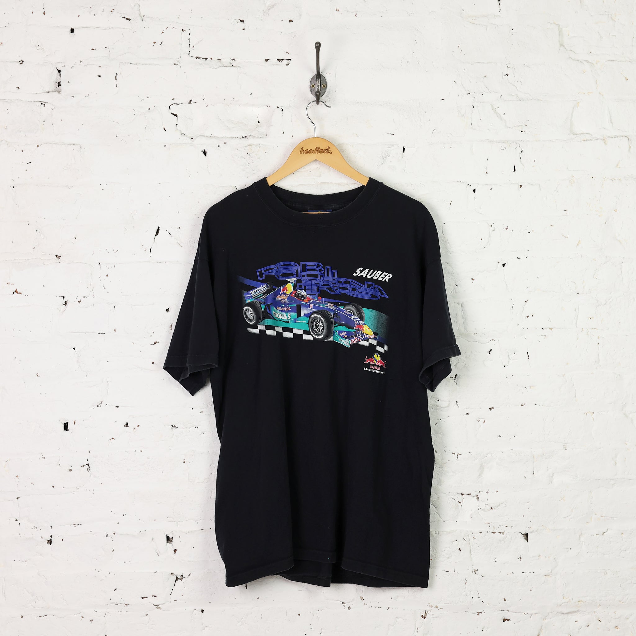 Red Bull Sauber Petronas F1 Racing T Shirt - Black - XL – Headlock