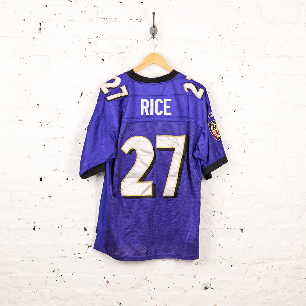 Reebok Baltimore Ravens Rice NFL Jersey - Purple - L