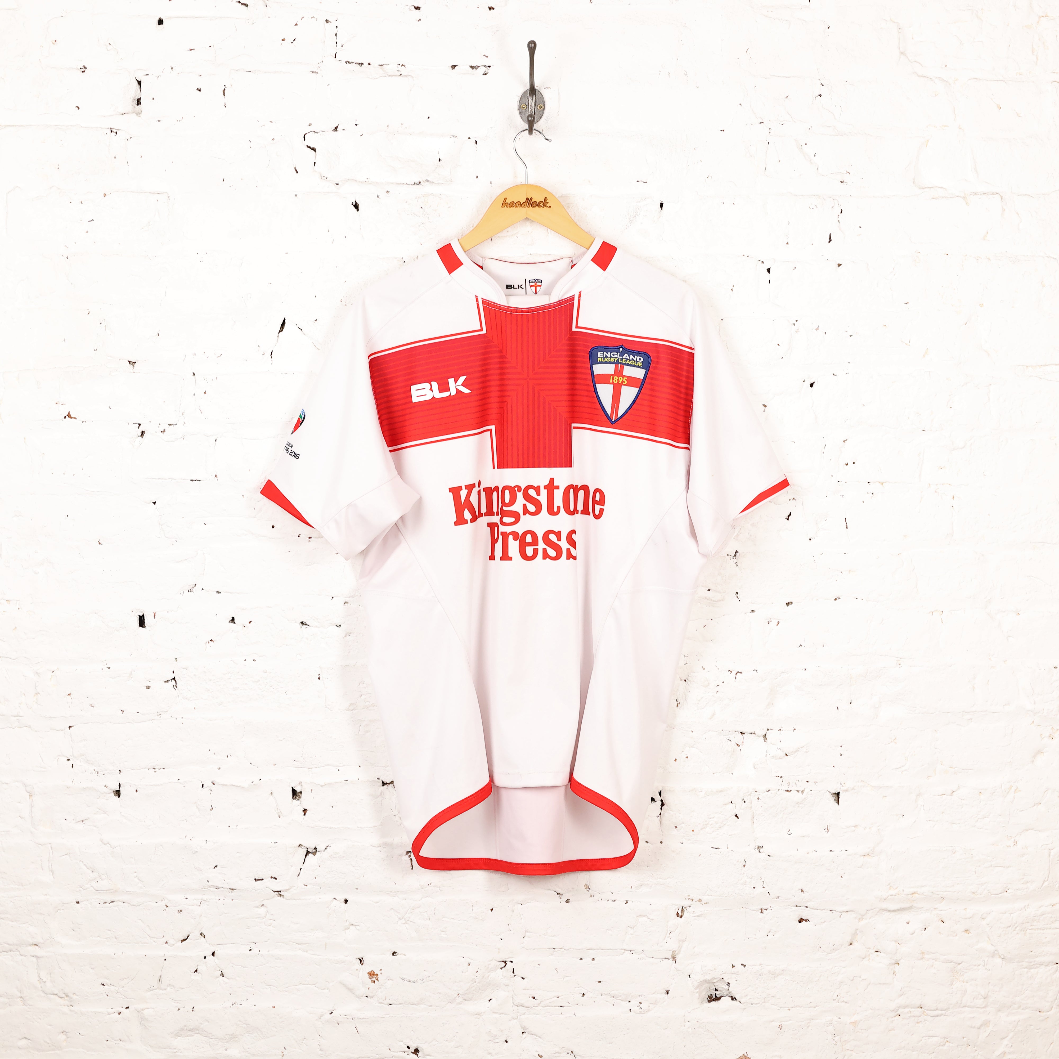 BLK England Rugby League Shirt - White