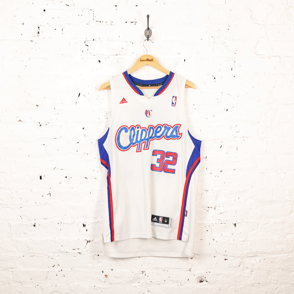 LA Clippers Griffin Adidas Basketball Jersey - White - M