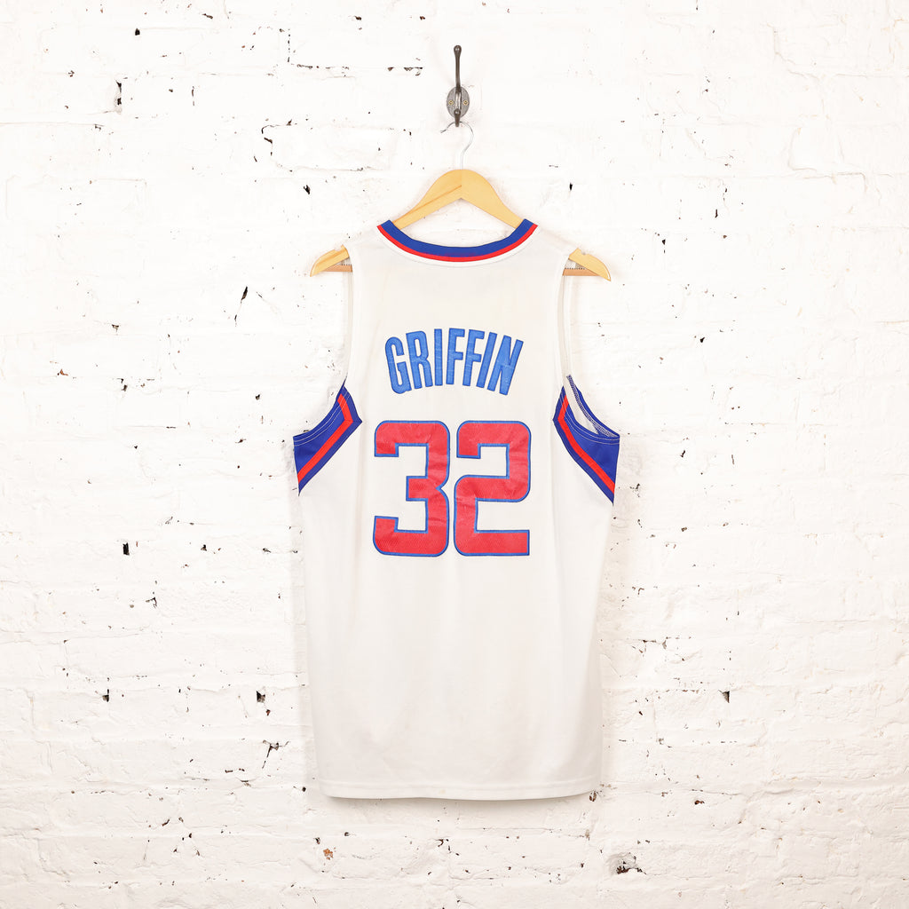 LA Clippers Griffin Adidas Basketball Jersey - White - M
