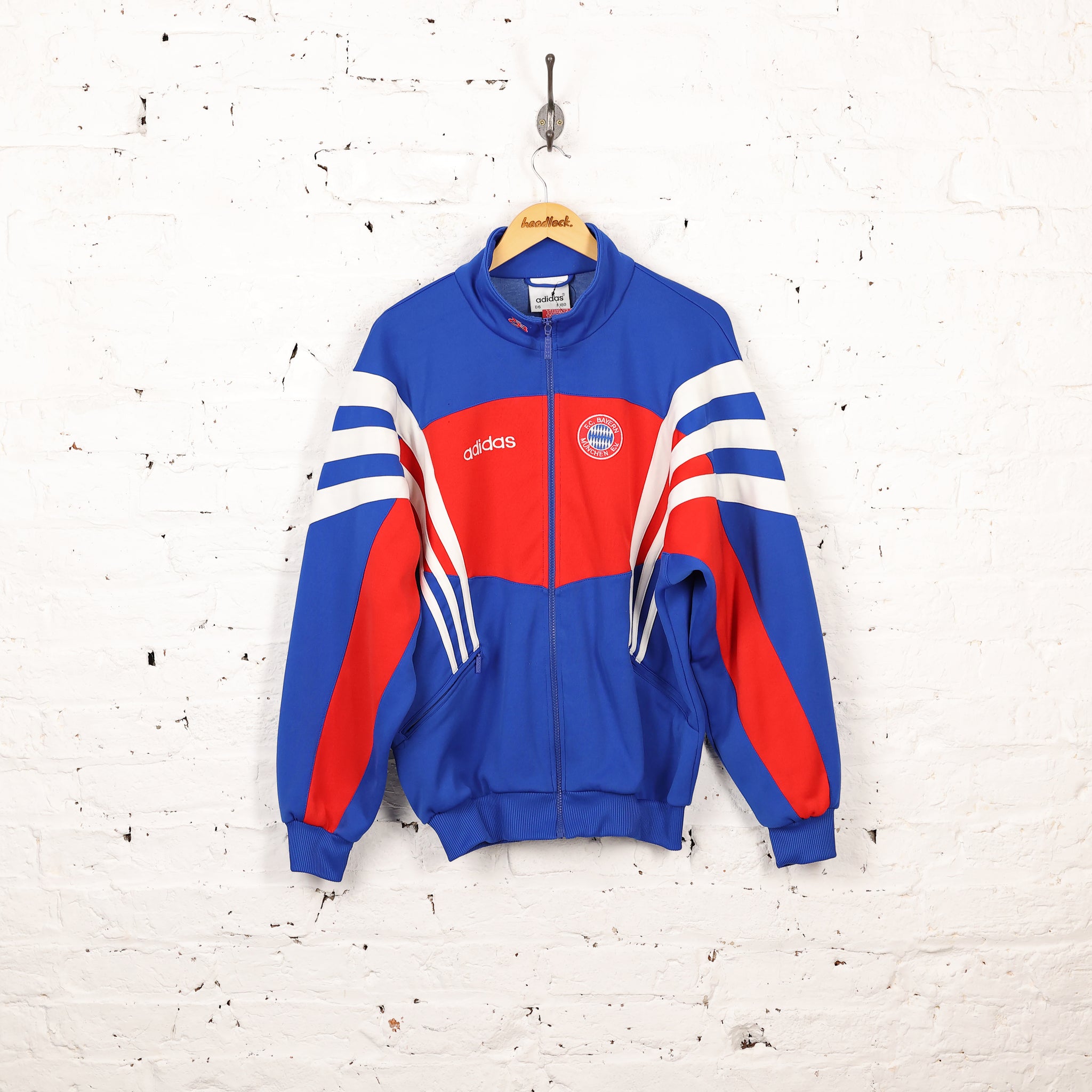 Bayern Munich Adidas Football Tracksuit Top Jacket - Blue
