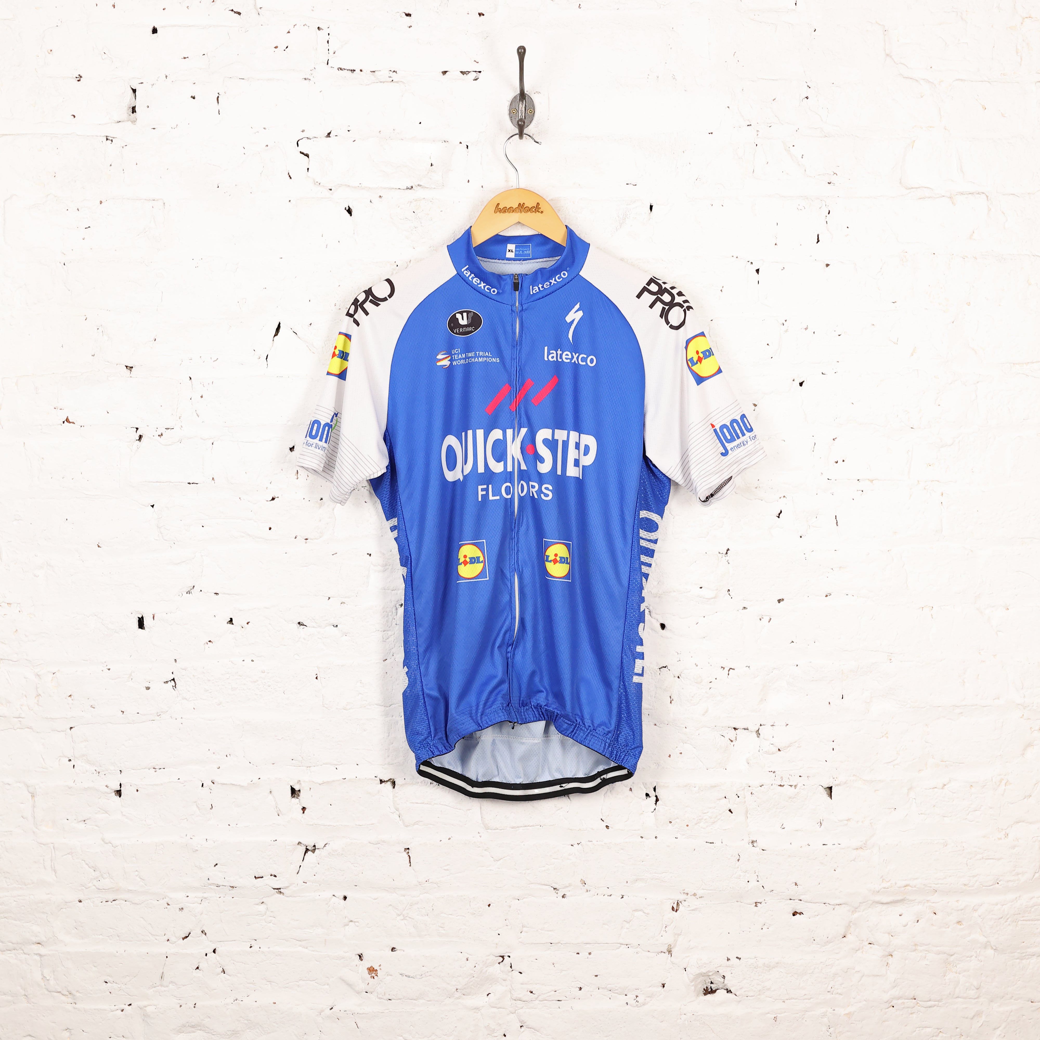 Quick Step Floors Latexco Cycling Top Jersey Blue XL – Headlock