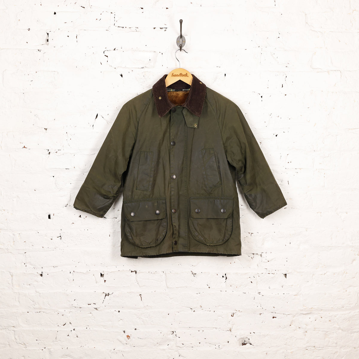 Barbour Bedale Lined Wax Jacket Coat - Green - XXXS – Headlock