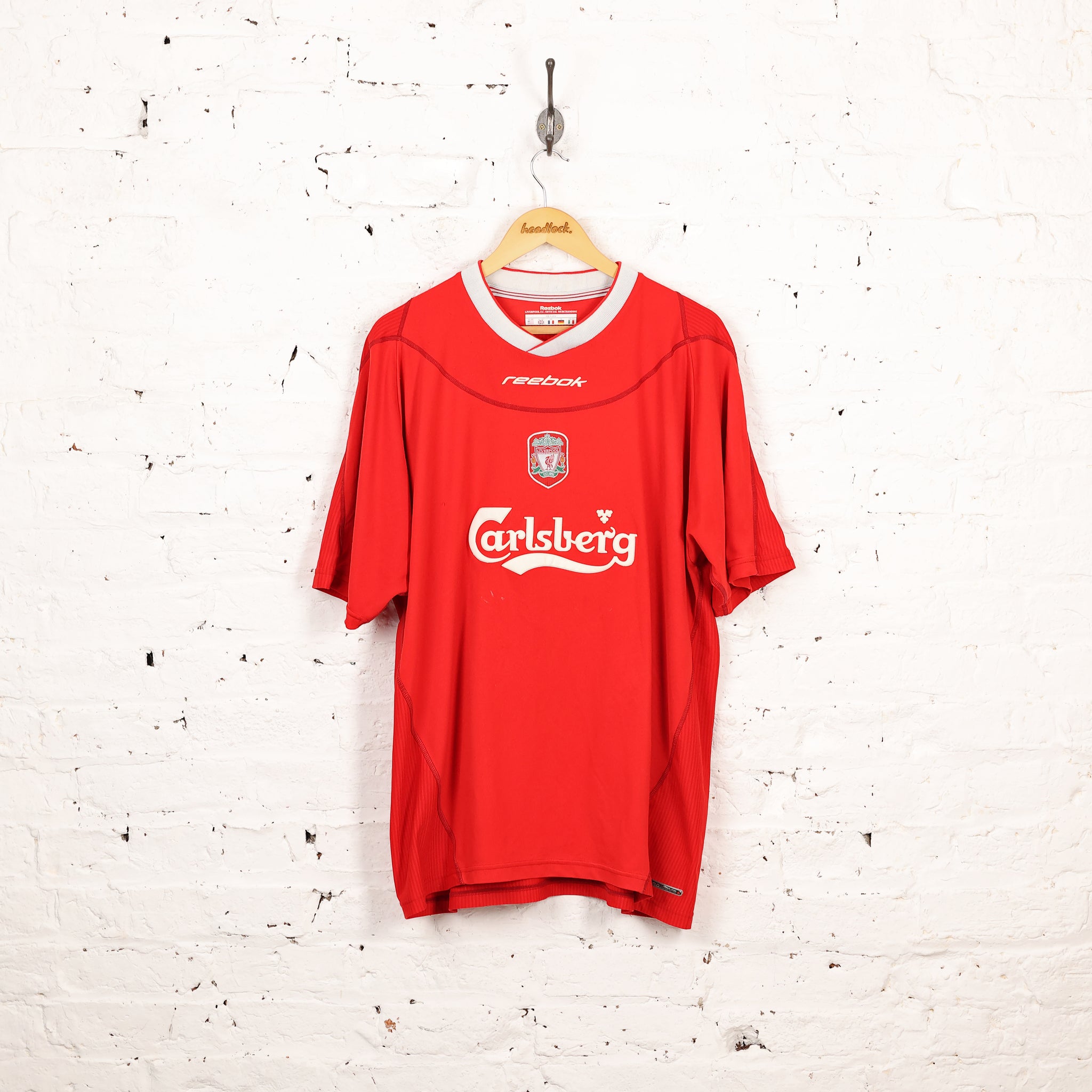 Liverpool Reebok 2002 Morientes Home Football Shirt - Red - XXL