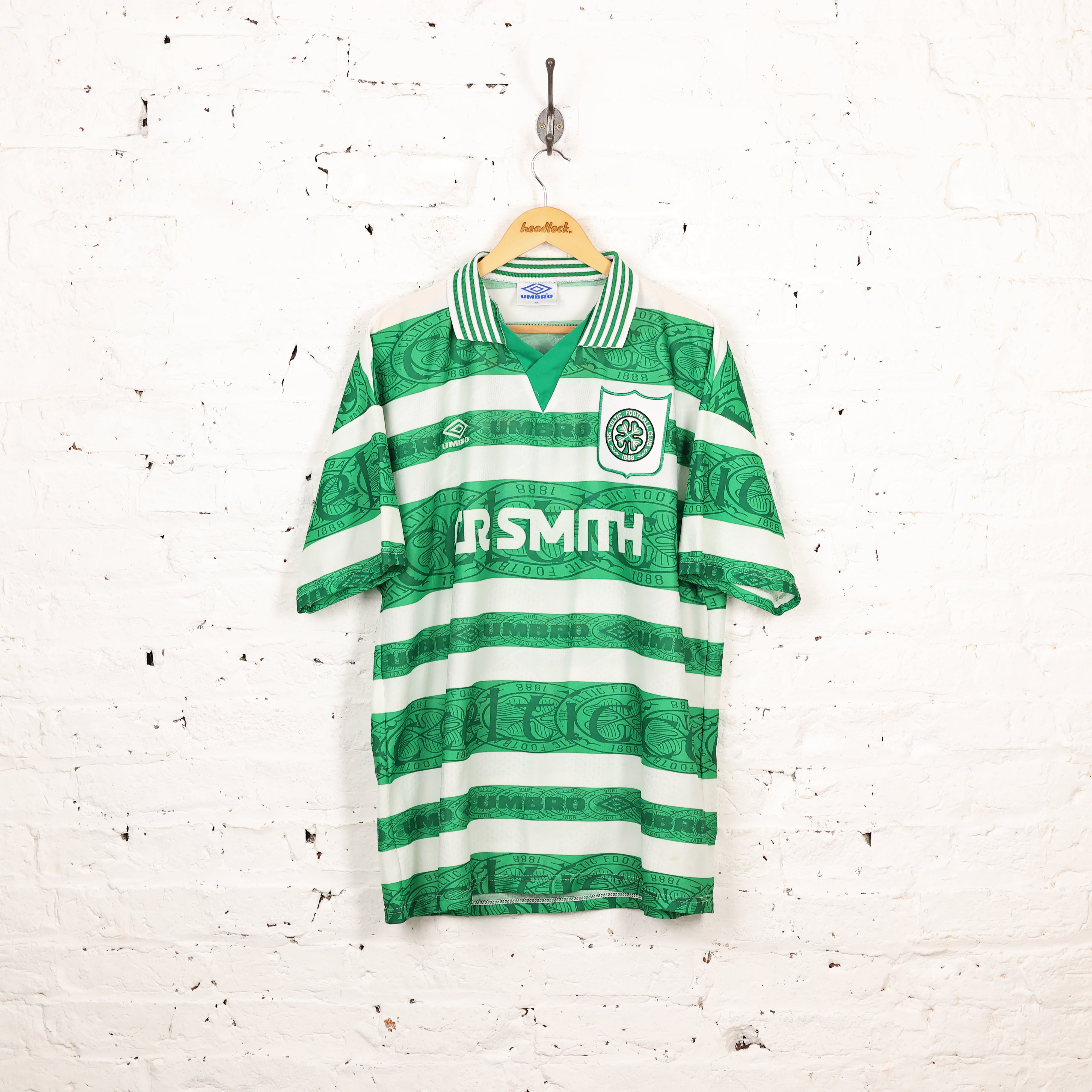 Celtic Home Football Shirt 1995/97 Large Boys Umbro G985