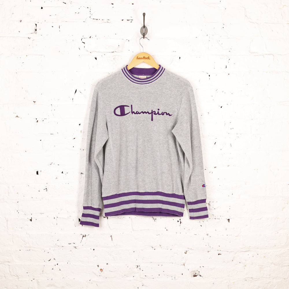 Champion Sweatshirt - Grey/Purple - M