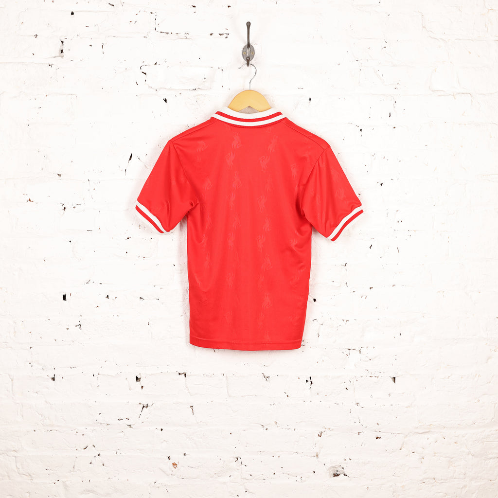 Kids Liverpool Reebok 1996 Home Football Shirt - Red - M Boys