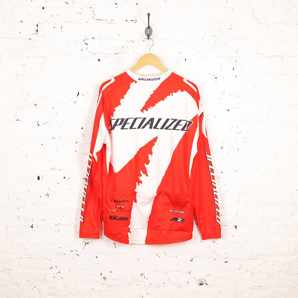 Specialized  Long Sleeve Cycling Top Jersey - Red - XXL