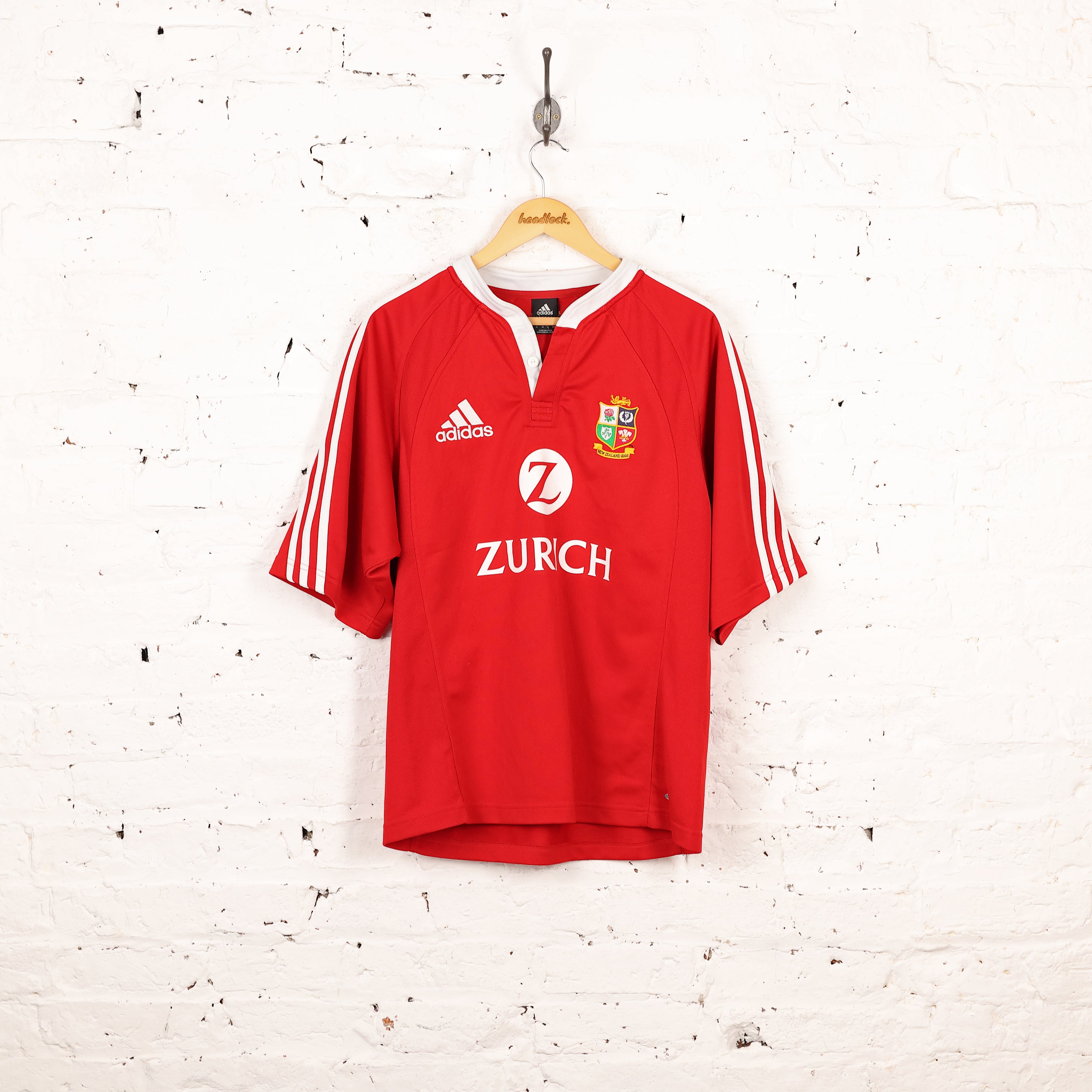 British and Irish Lions Adidas Rugby Shirt Red M – Headlock