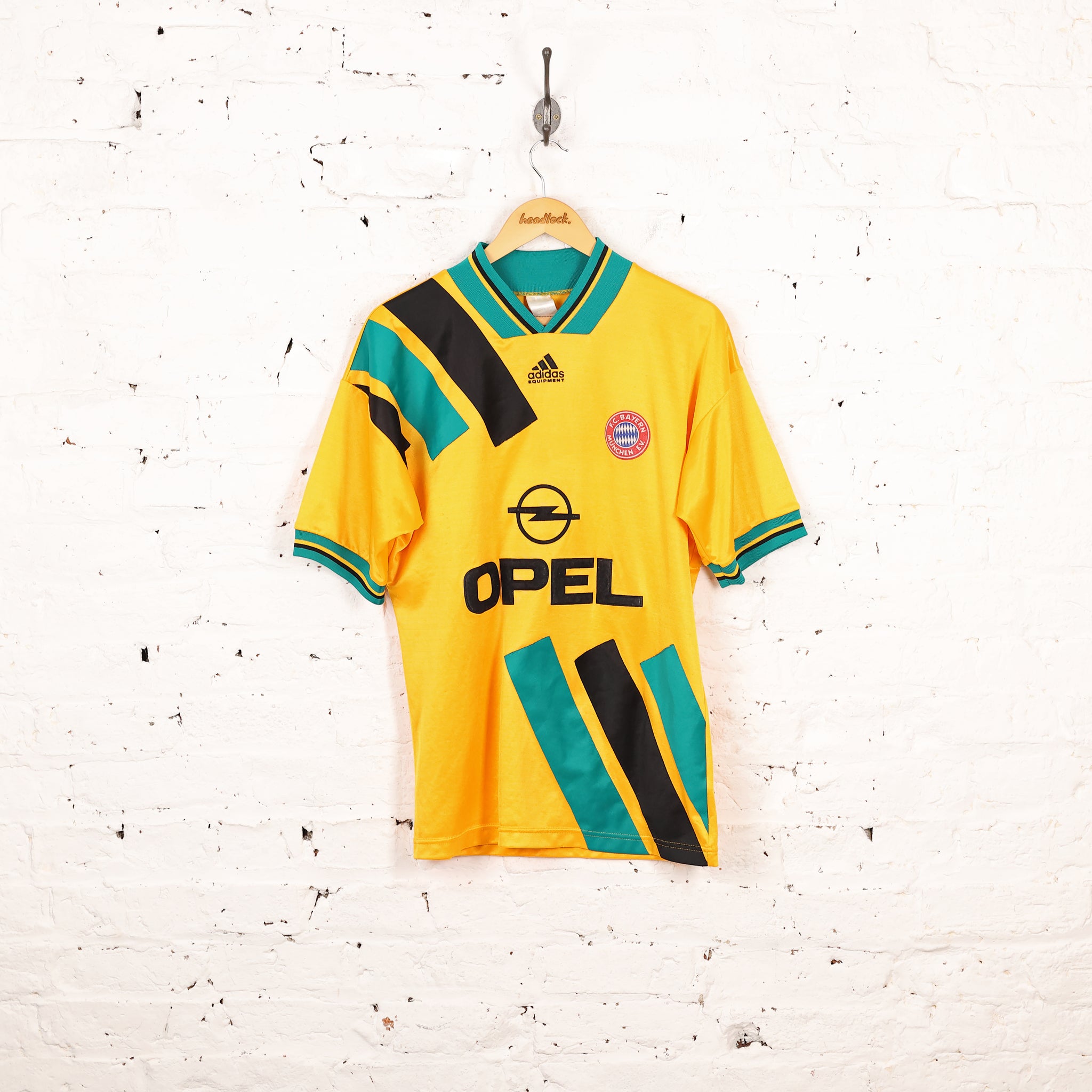Bayern Munich 1993 Away Football Shirt - Yellow - M – Headlock
