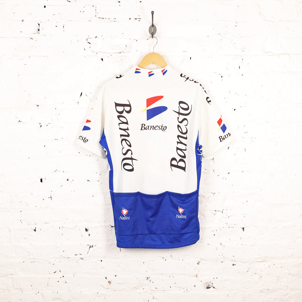 Nalini Banesto Cycling Top Jersey - White/Blue - XL