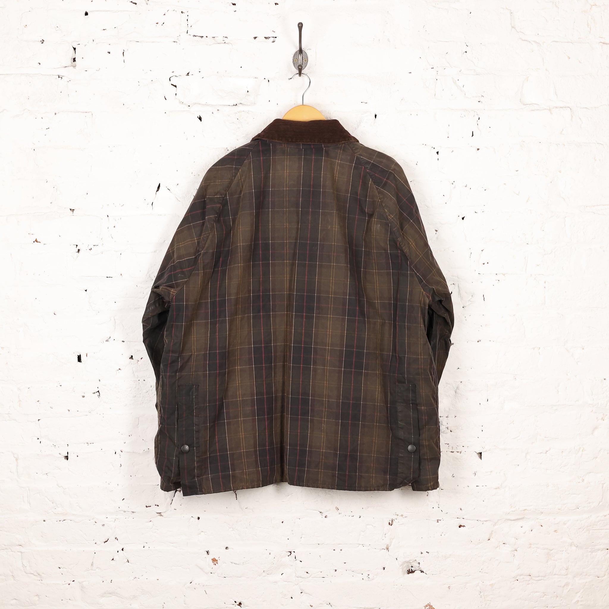 Barbour Bedale Tartan Check Wax Jacket - Green - XXL – Headlock