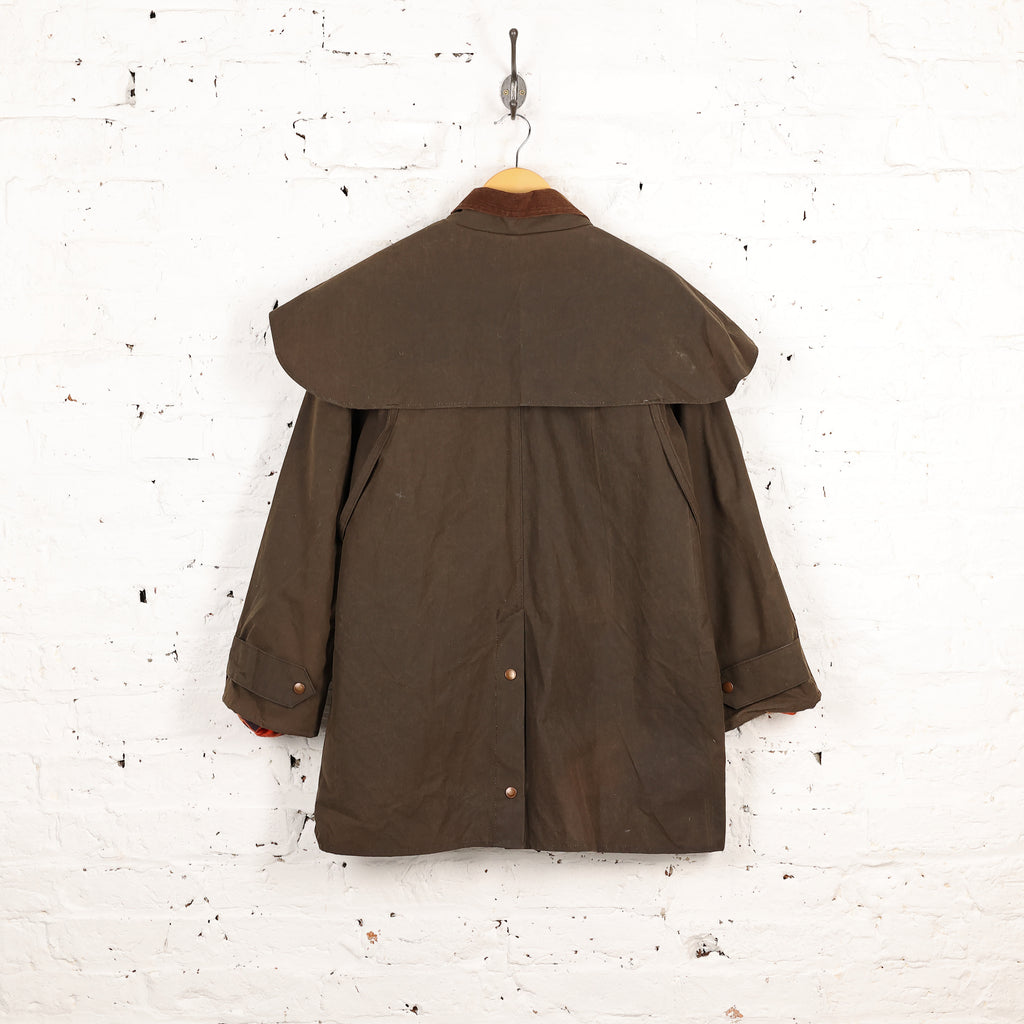 Australian Stockman Oilskins Wax Jacket Coat - Brown - L