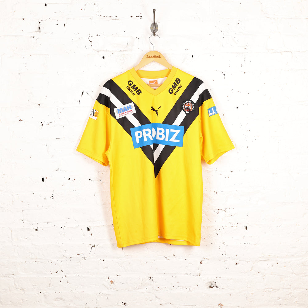 Castleford Tigers Puma Rugby Shirt - Yellow - L
