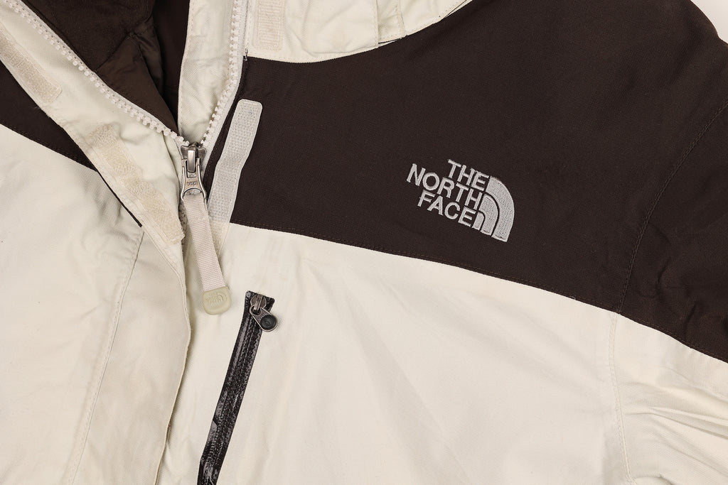 Womens The North Face Hyvent Rain Jacket - Beige/Brown - Womens L