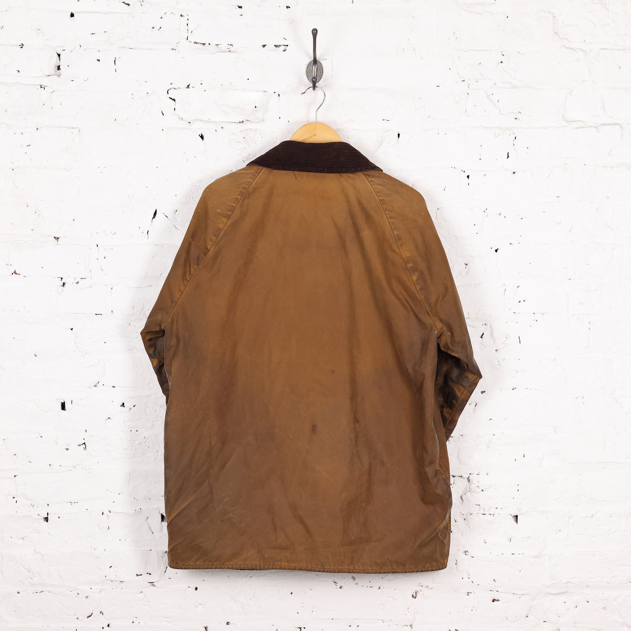 Barbour Classic Moorland Wax Jacket Coat Brown XL Headlock