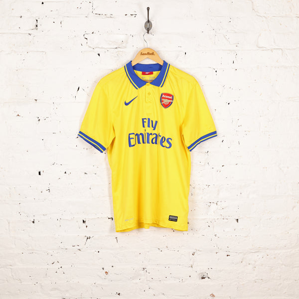 Arsenal 2013 Nike Ozil Away Football Shirt - Yellow - L – Headlock