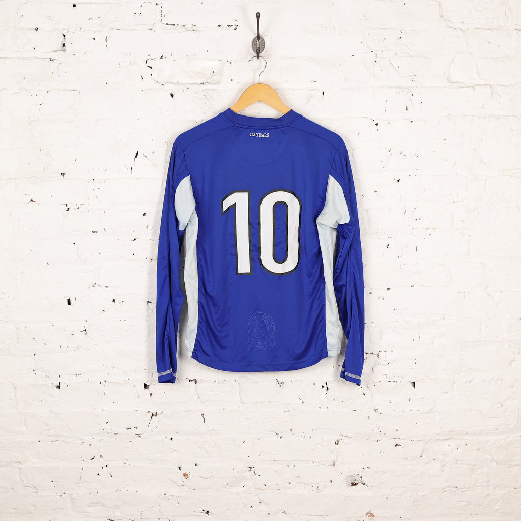 Leicester City 2009 Long Sleeve Home Football Shirt - Blue - S